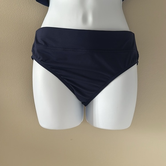 Lands' End Womens Two-Piece Swim-Dress  Swimsuit Sz 6(top) Sz 8(bottoms) Preppy - Picture 8 of 11